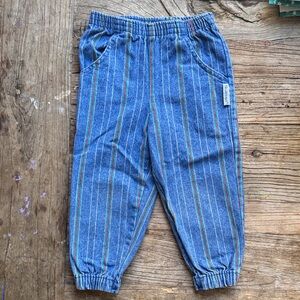 Vintage healthtex Blue Striped Denim — 3T
